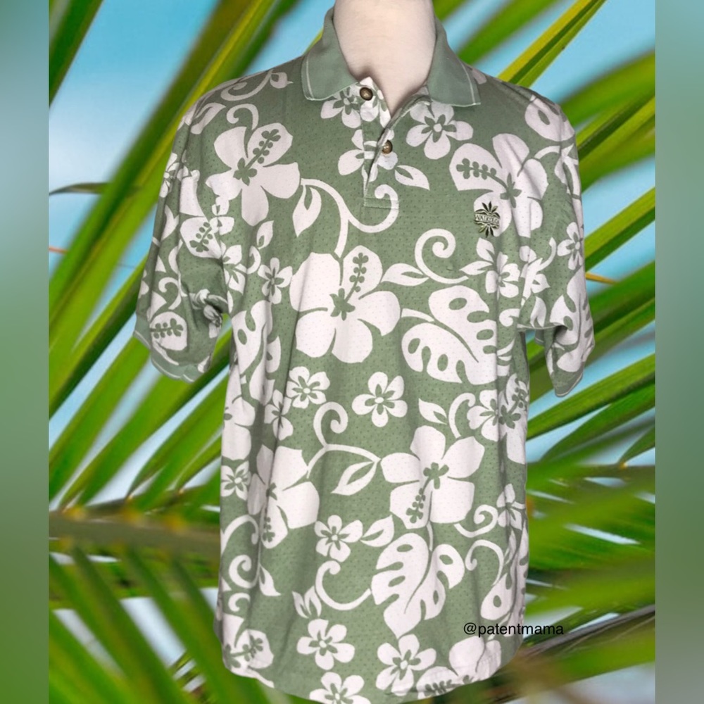 *RARE* THE SKINS GAME MENS TROPICAL POLO SHIRT